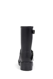 Pavers Black Ankle Boot Wellies - Image 3 of 5