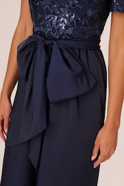 Adrianna Papell Blue Studio Sequin Taffeta Gown - Image 5 of 7