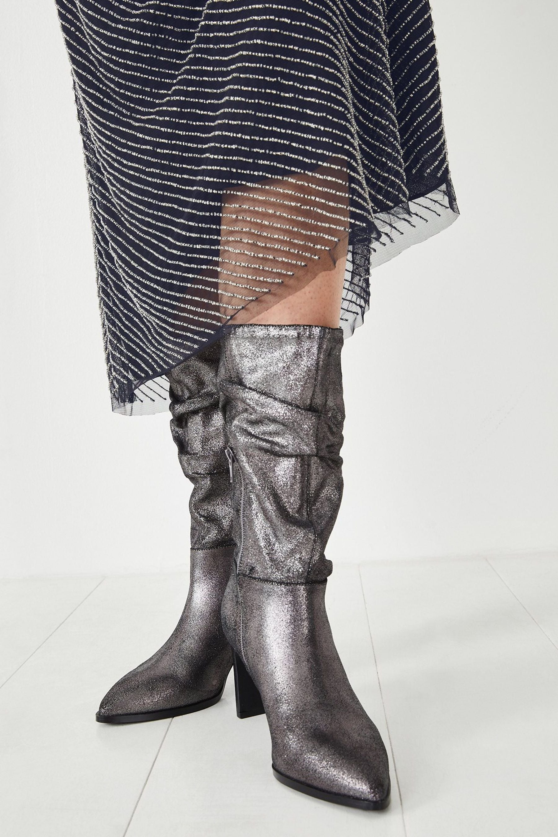 Hush silver boots new arrivals