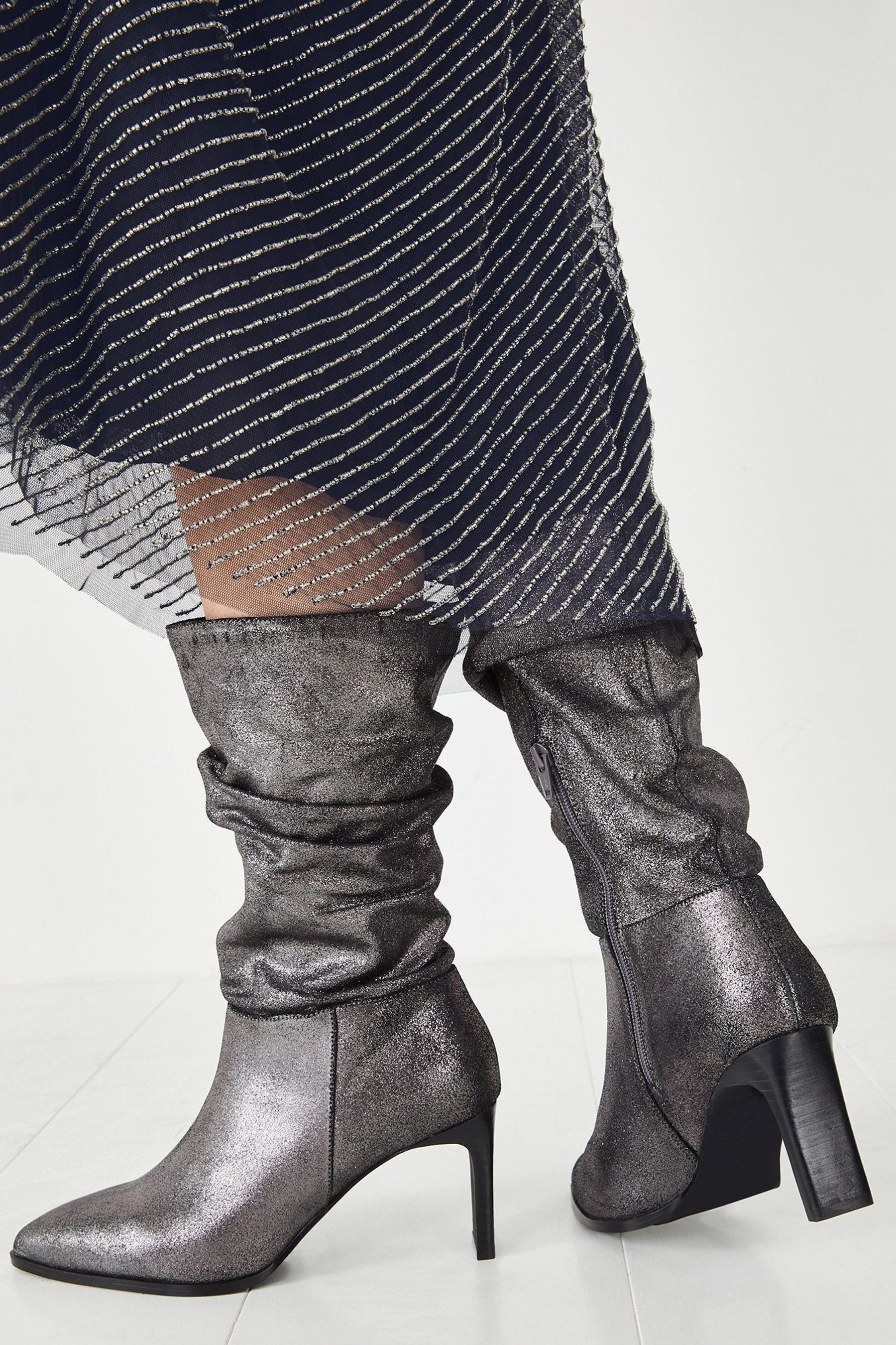 Hush silver boots new arrivals