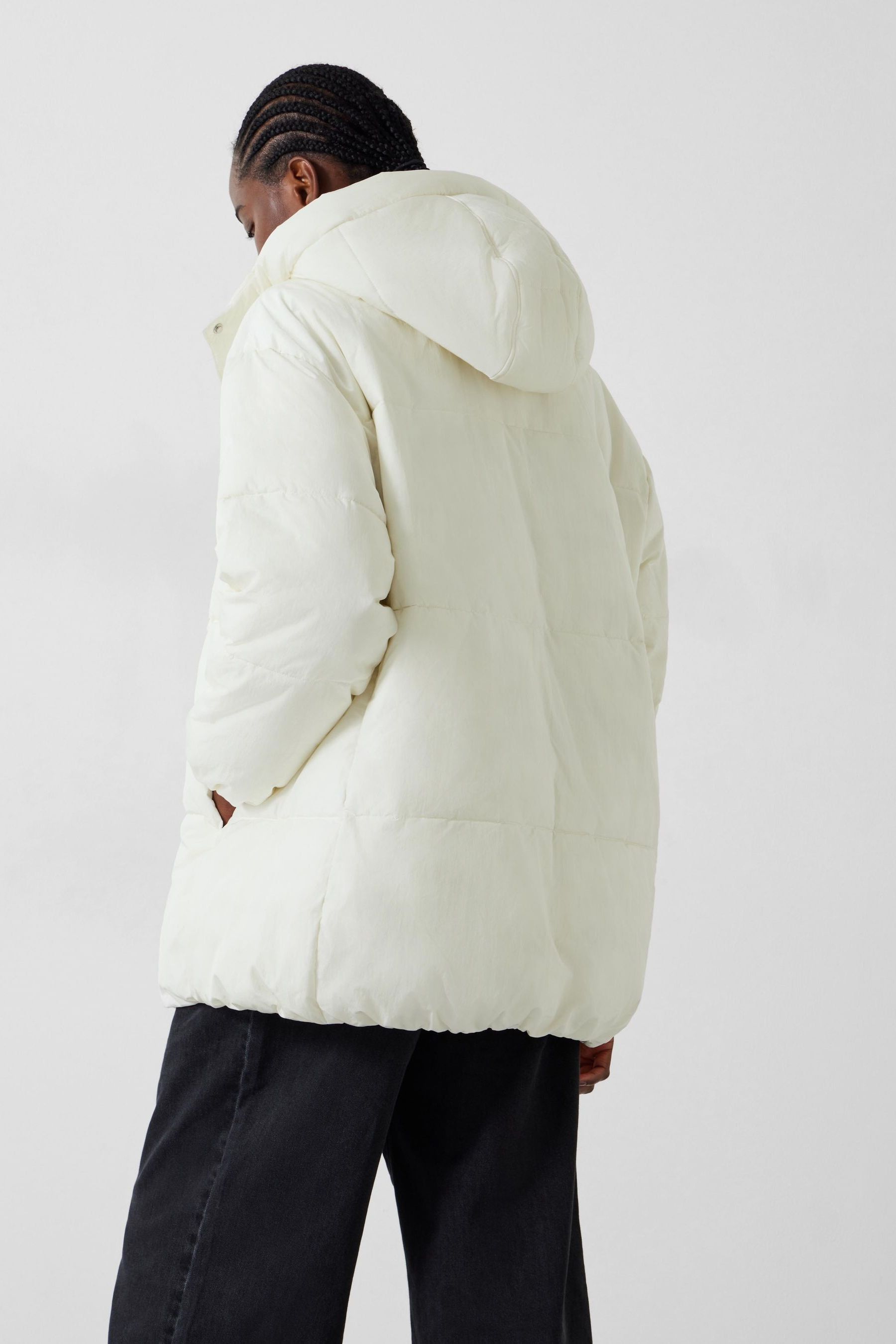 Buy Hush Cream Sofia Short Puffer Jacket from the Next UK online shop