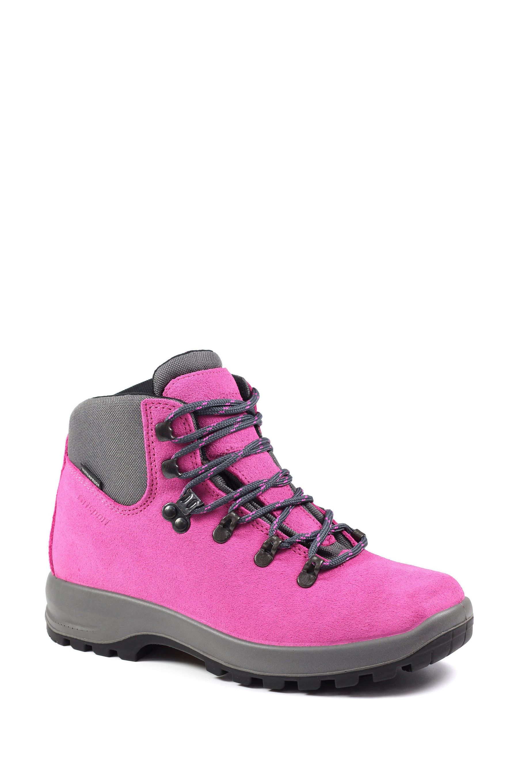 Womens pink walking boots top