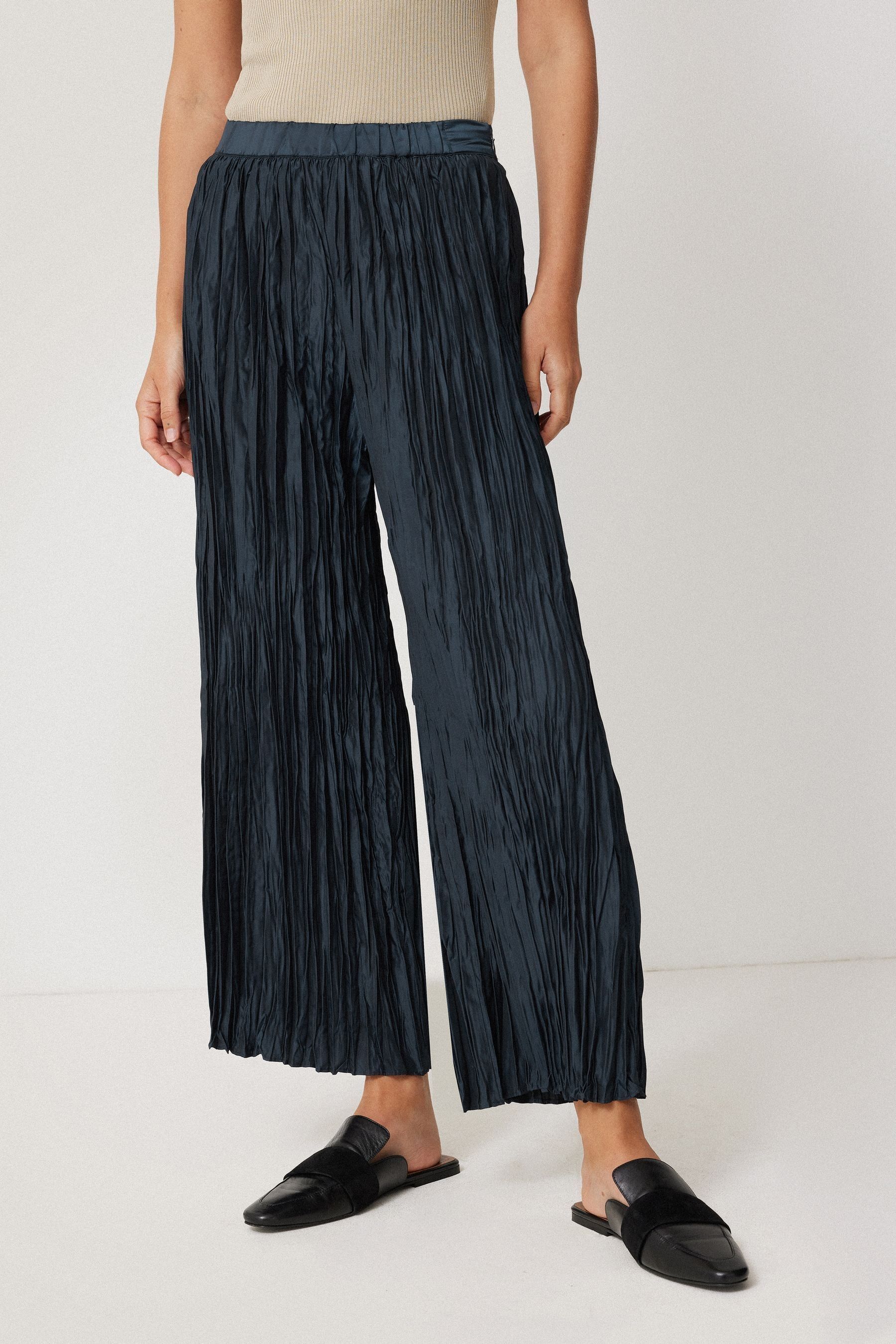 Buy Jigsaw Blue Plisse Trousers from the Next UK online shop