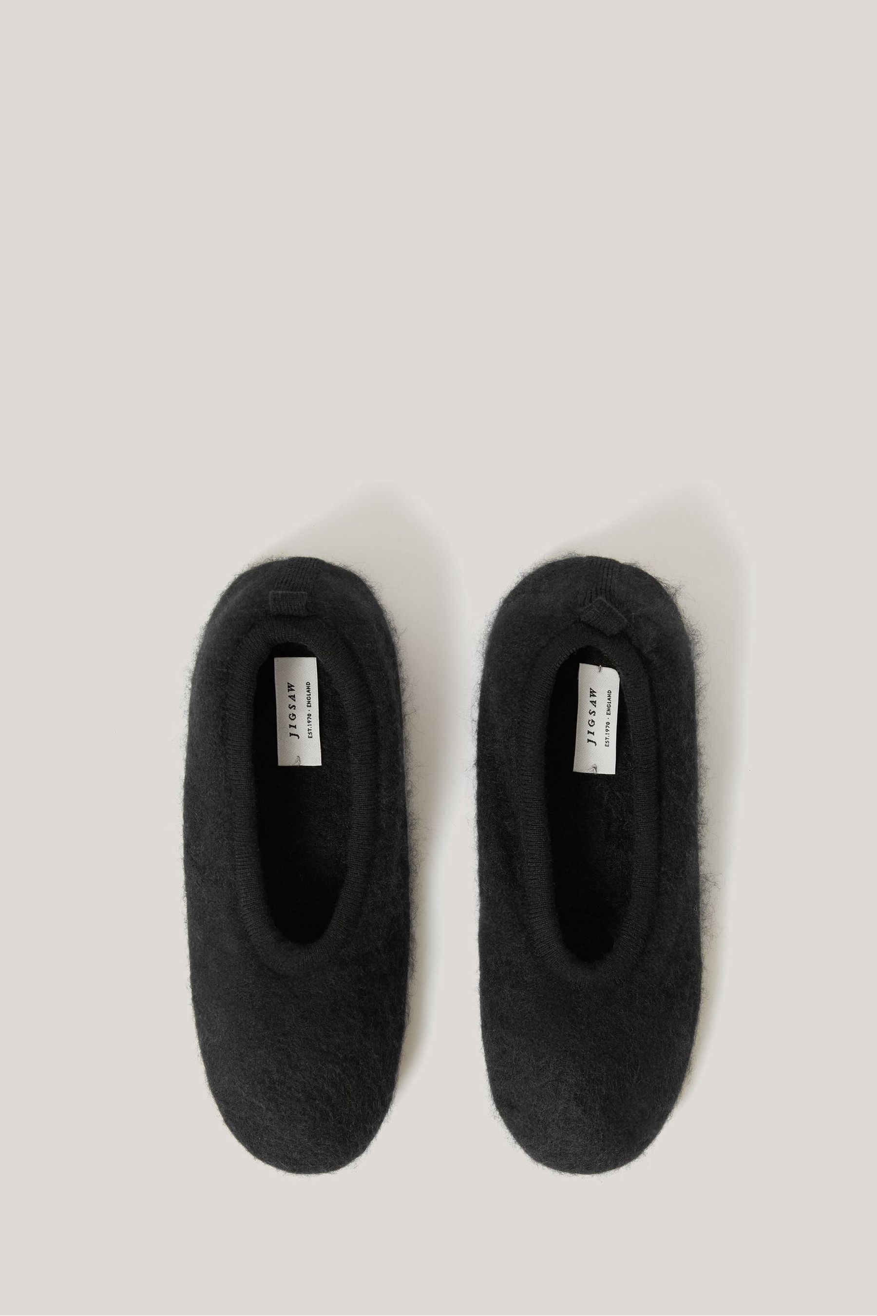 Buy Jigsaw Black Halo Cashmere Slippers from the Next UK online shop