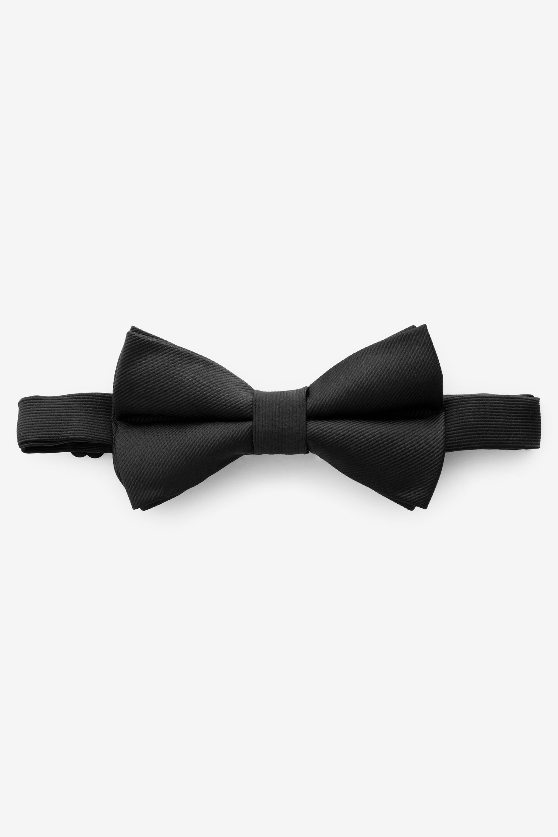 Black Recycled Polyester Twill Bow Tie - Image 1 of 5