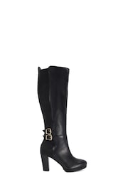 Dune London Black Sarissa Knee High Boots - Image 3 of 6