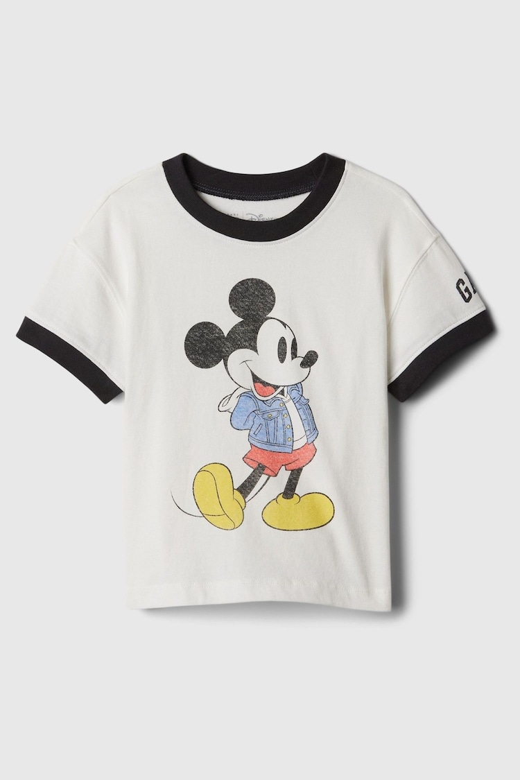 Gap White Disney Graphic Mickey Mouse T-Shirt new (6mths-5yrs) - Image 1 of 2