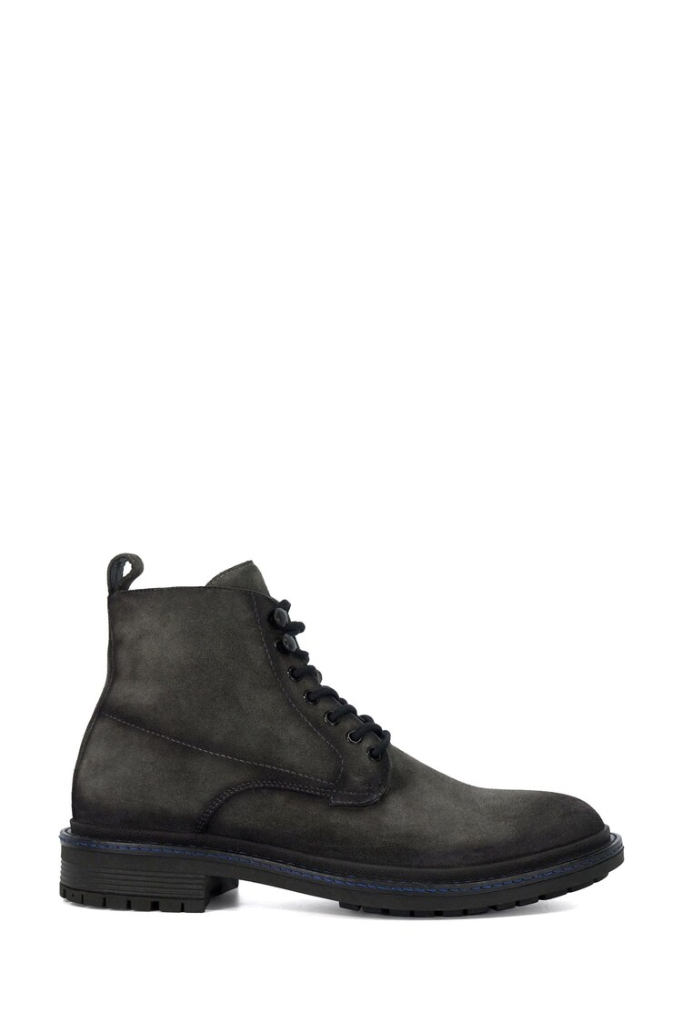 Dune London Grey Calio Lace Up Boots - Image 2 of 6