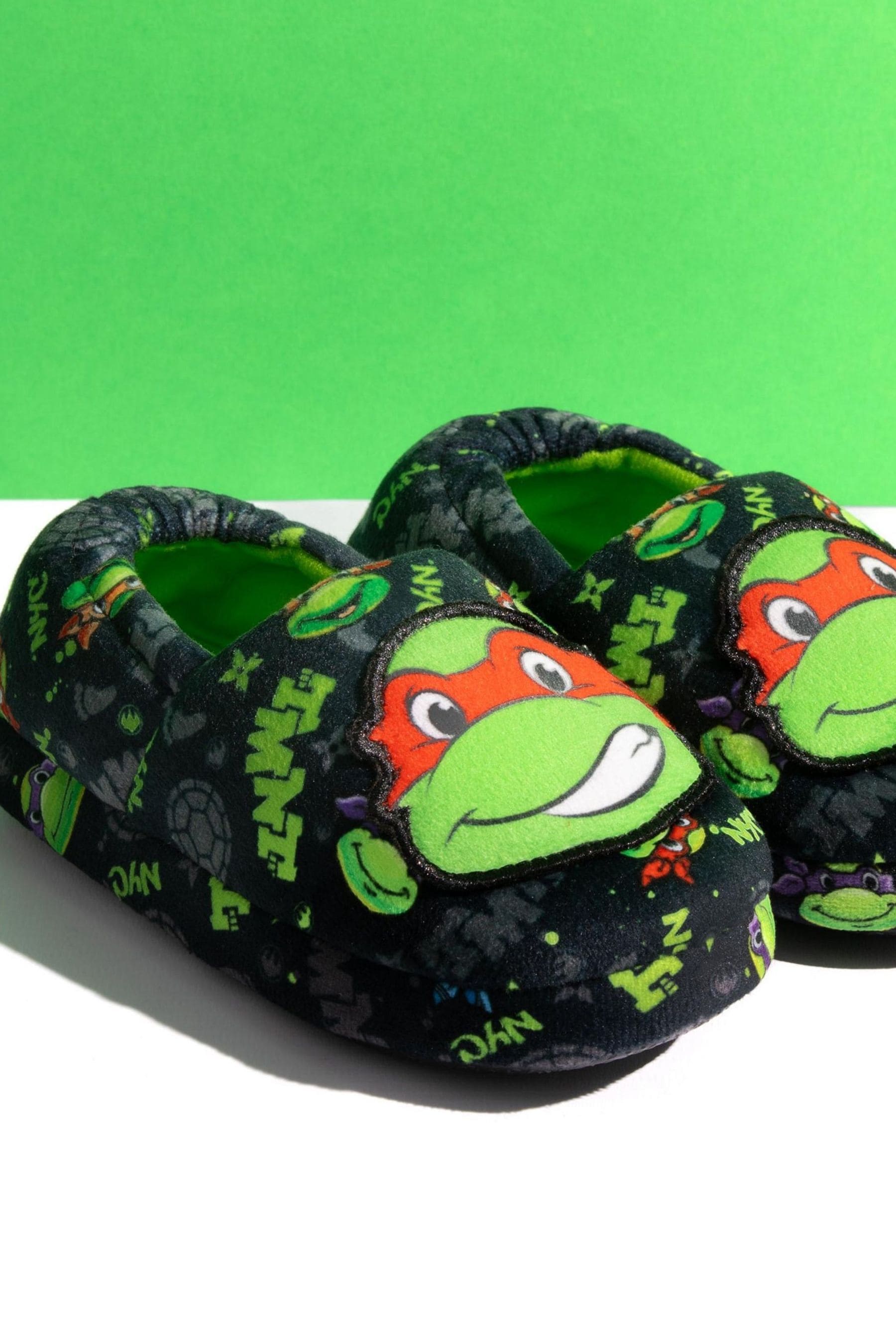 Buy Vanilla Underground Black Boys Teenage Mutant Ninja Turtles Slippers from Next Oman
