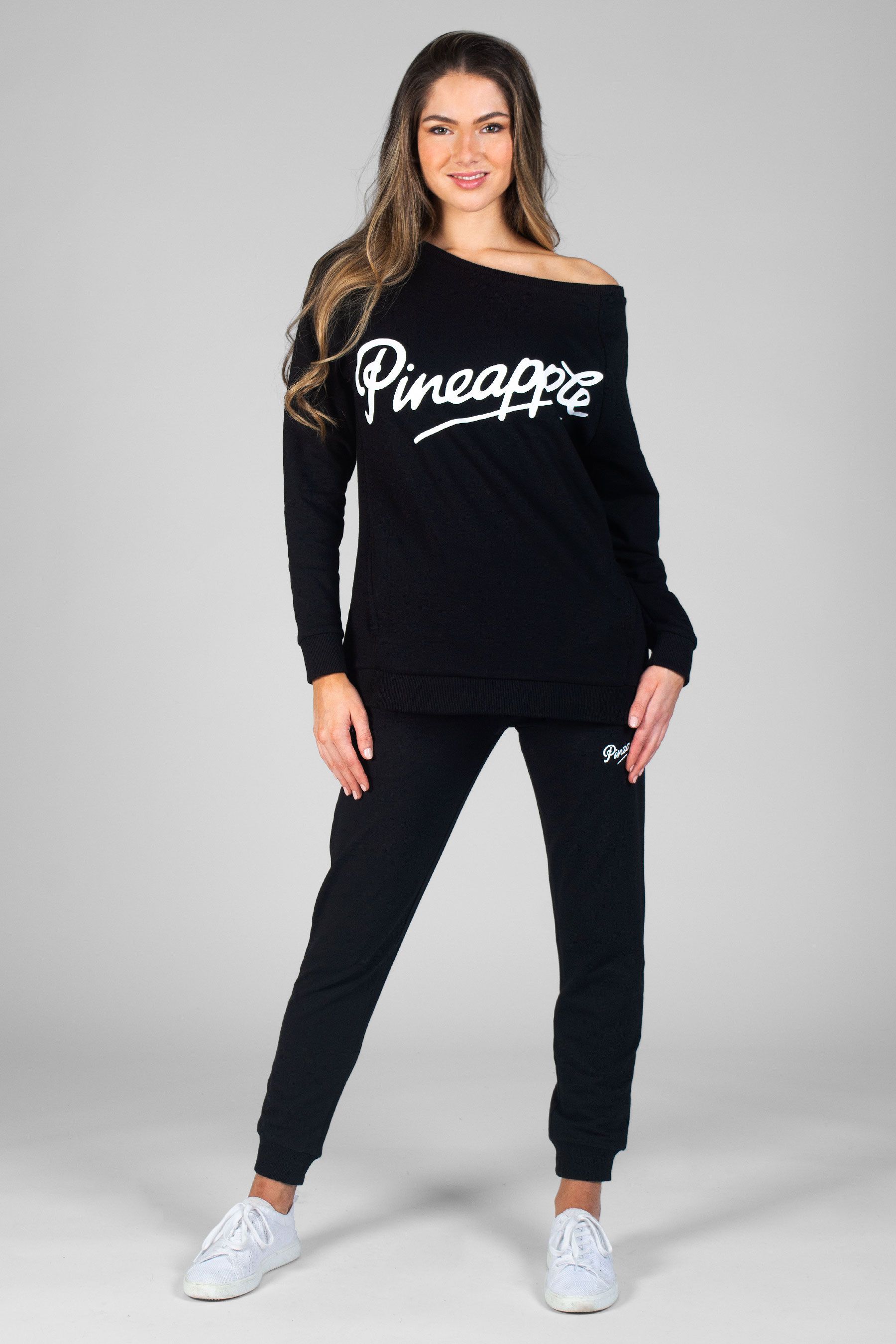 Pineapple Black Petite Light Skinny Zip Joggers
