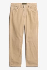 Superdry Nude Straight Leg Cord 100% Cotton Trousers - Image 5 of 6