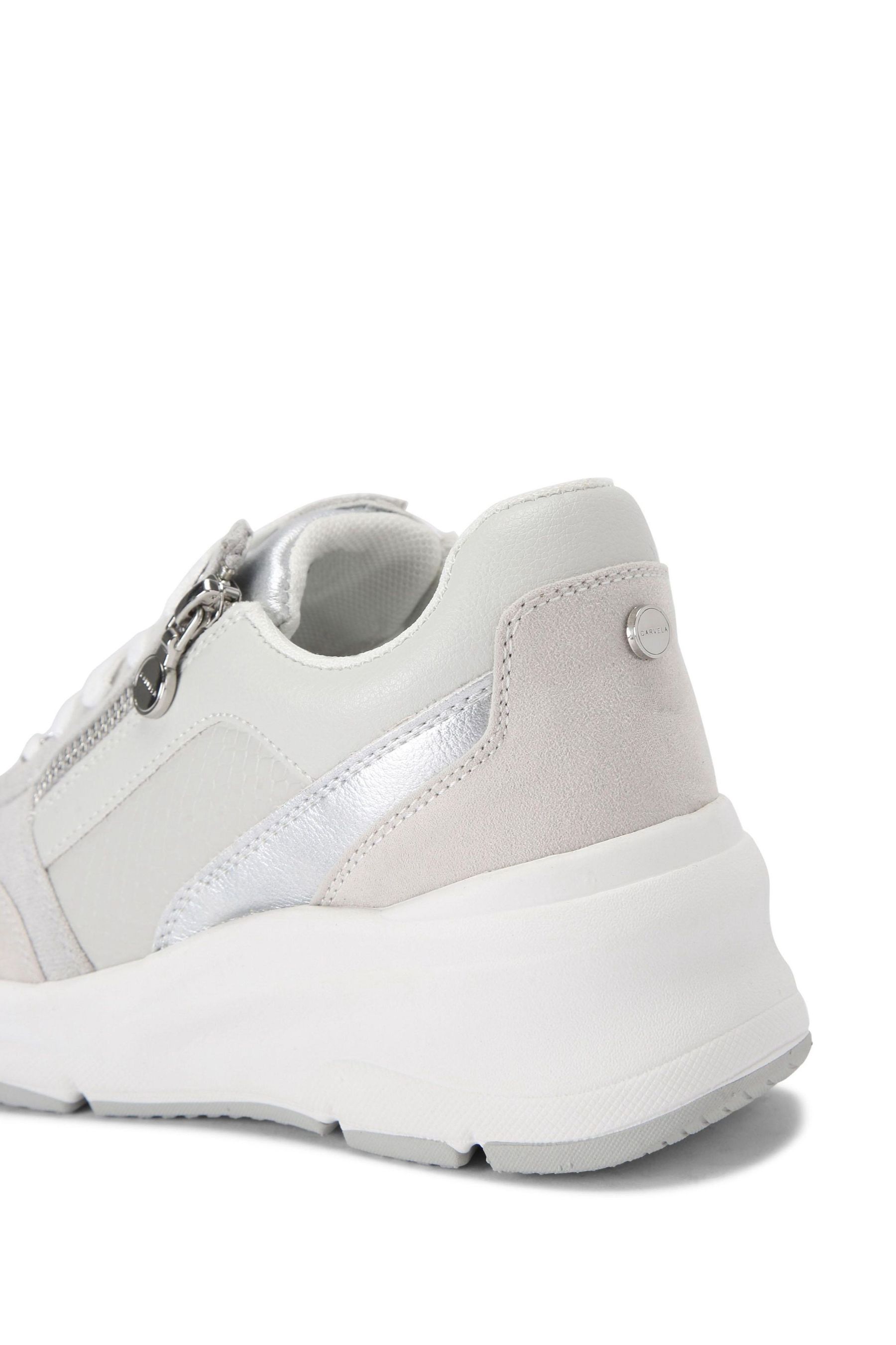 Buy Carvela Grey Stride Zip Trainers from Next Canada