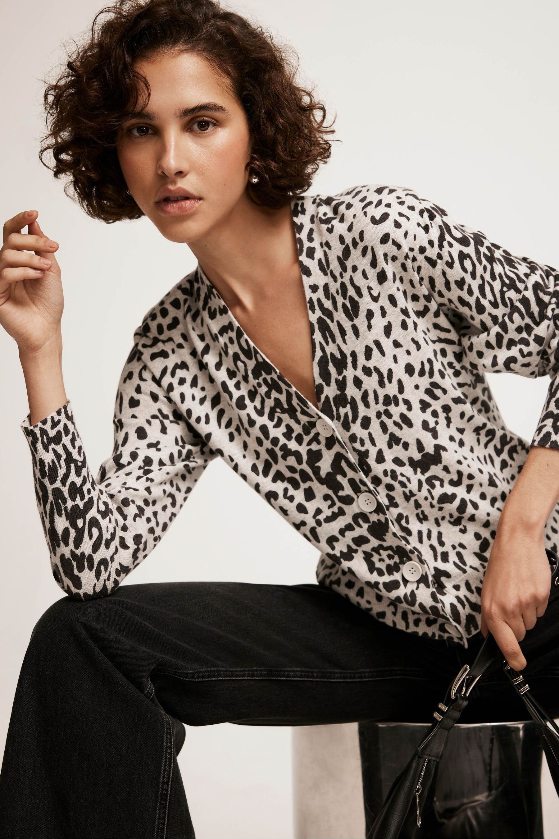 Next leopard print cardigan shop