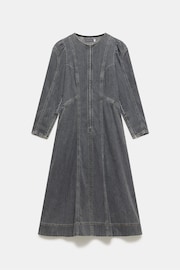 Mint Velvet Black Washed Denim 100% Cotton Midi Dress - Image 6 of 7