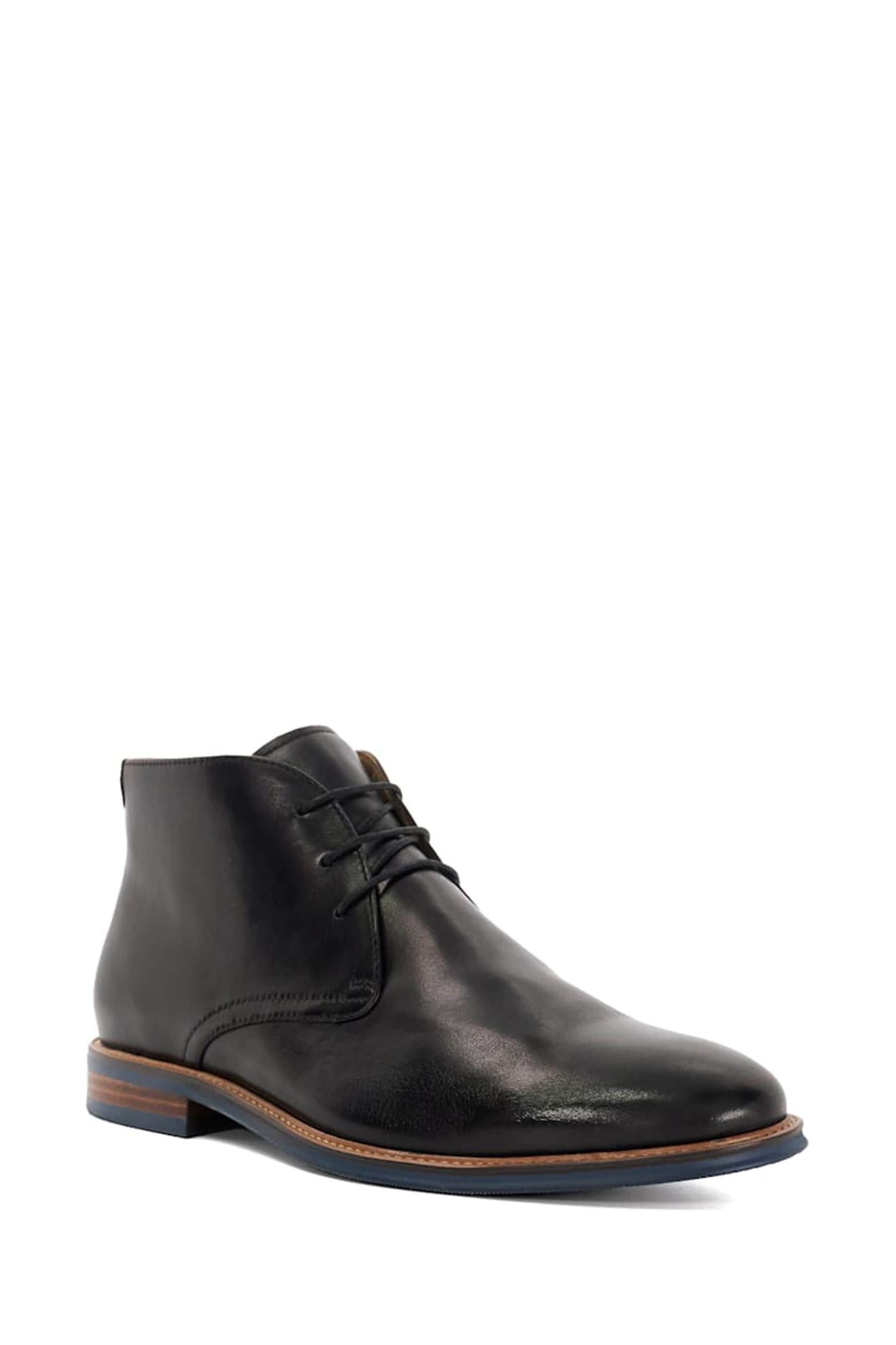 Buy Dune London Black Millers Comfort Sole Chukka Boots from Next Luxembourg