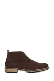 Dune London Brown Charleys Plain Toe Casual Chukka Boots - Image 1 of 5