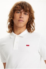 Levi's® White Slim Housemark Polo Shirt - Image 4 of 6