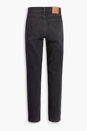 Levi's® Black 724 High Rise Straight Jeans - Image 8 of 9