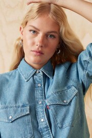 Levi's® Blue Iconic Western 100% Cotton Jackets - Image 3 of 7