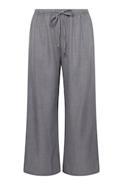 Yours Curve Grey Linen Trousers - Image 5 of 5