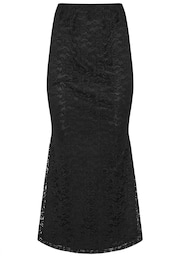 PixieGirl Petite Black Lace Fishtail Skirt - Image 6 of 6