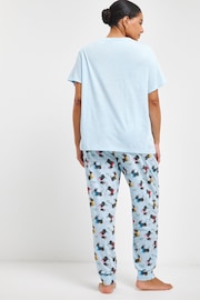 Simply Be Blue Pretty Secrets Value Cuffed Pyjamas Set - Image 2 of 4