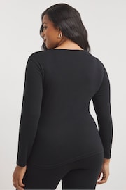 Simply Be Black Thermal Long Sleeve Top 2 Pack - Image 2 of 4