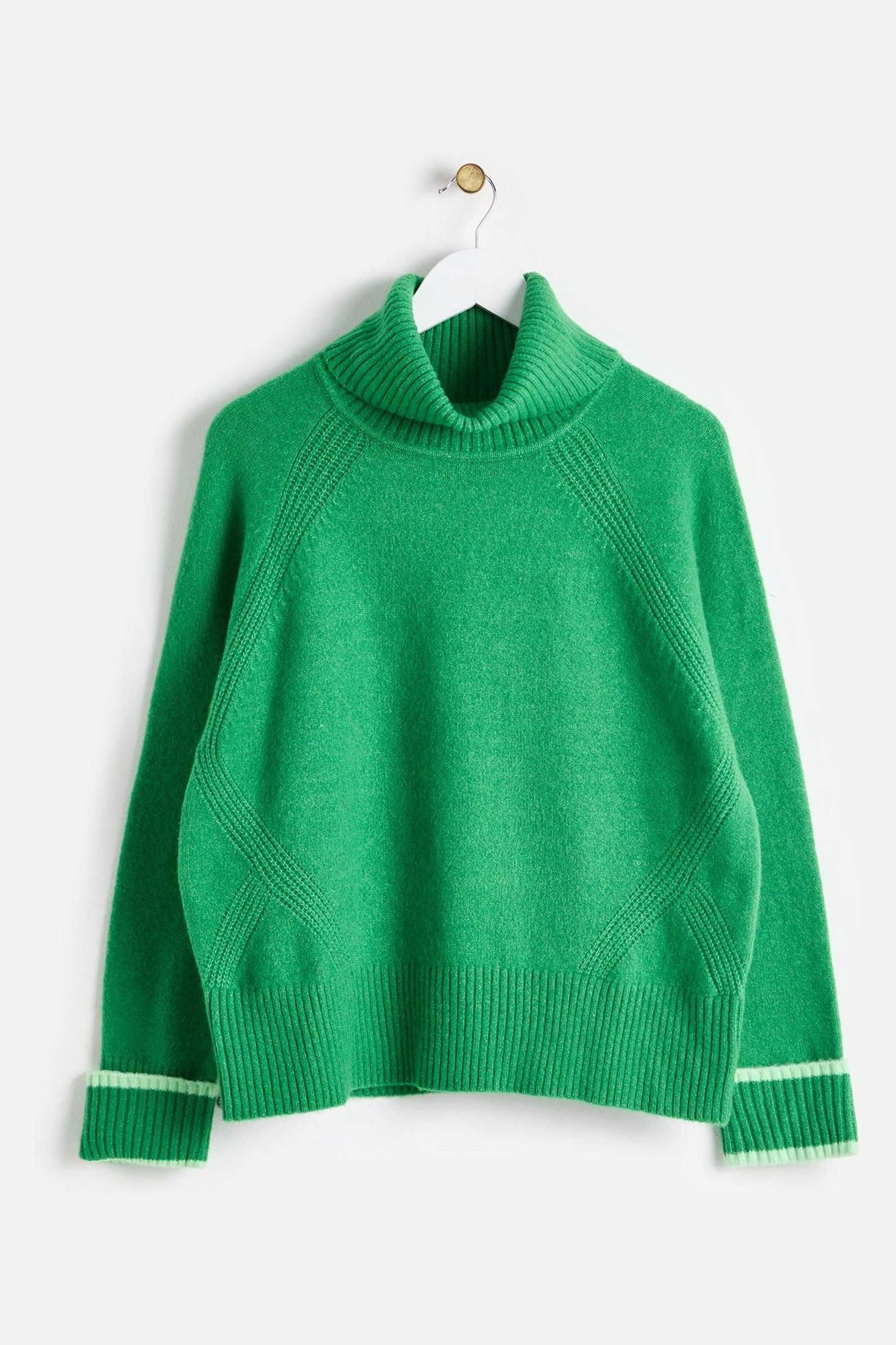 Buy Oliver Bonas Green Roll Neck Knitted Jumper from Next Luxembourg