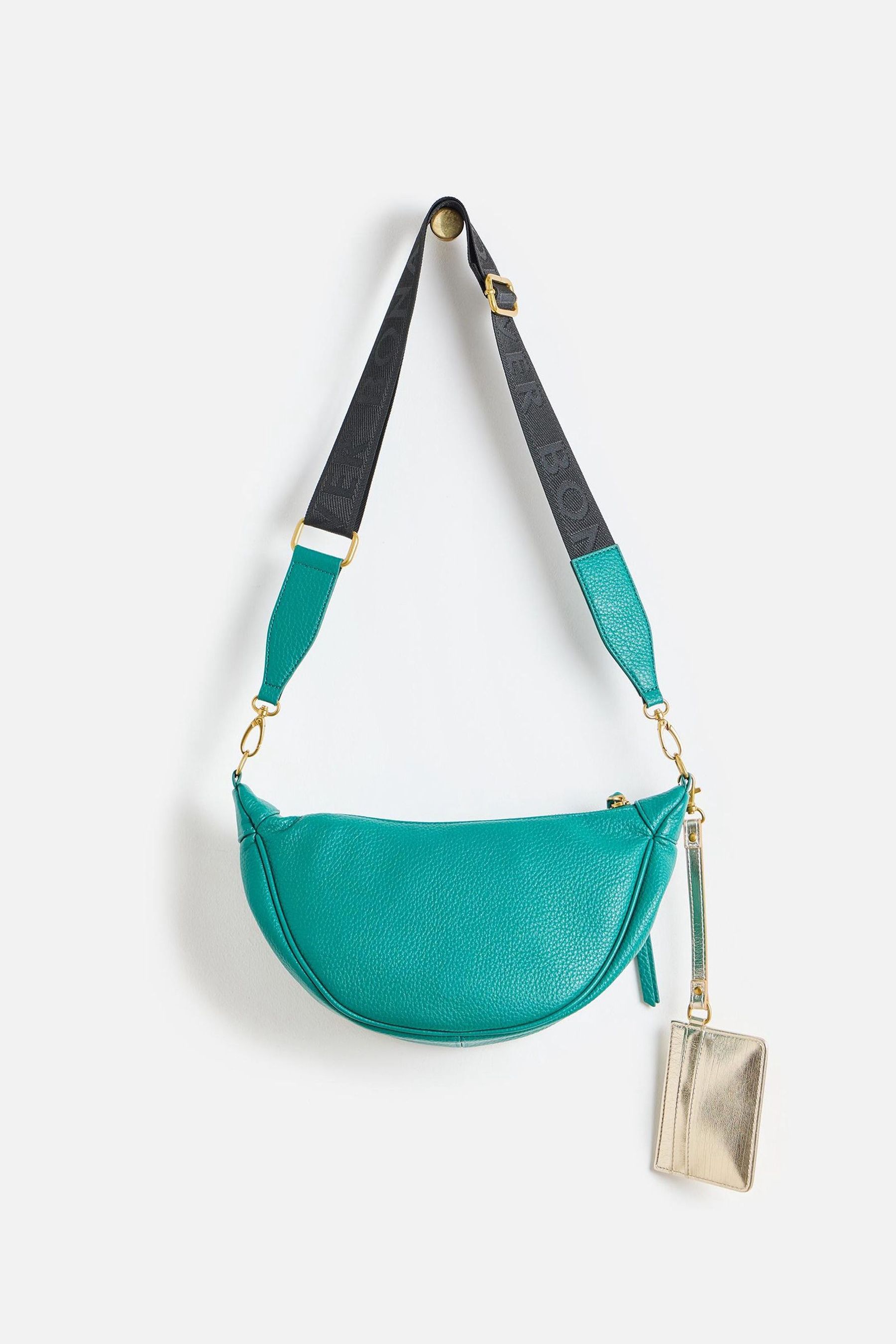 Oliver Bonas Green Betty Cross Body Belt Bag