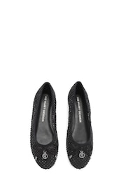 KG Kurt Geiger Mindy Gem Black Mesh Shoes - Image 3 of 5