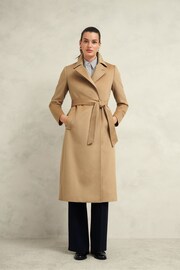 Hobbs Brown Petite Livia Wool Coat - Image 1 of 4