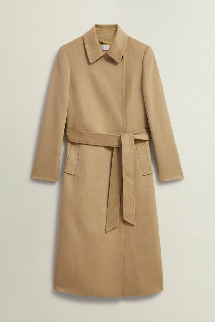 Hobbs Brown Petite Livia Wool Coat - Image 4 of 4