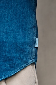 Paul Smith Blue Mid Wash Denim Shirt - Image 6 of 6