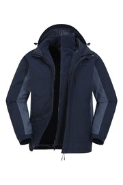 Mountain Warehouse Blue Thunderstorm Mens Waterproof 3-In-1 Jacket - Image 6 of 7