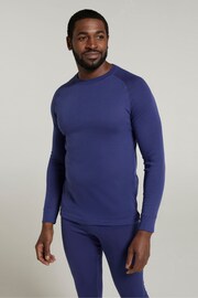 Mountain Warehouse Blue Talus Mens Round Neck Thermal Top - Image 2 of 4