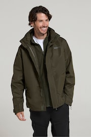 Mountain Warehouse Light Green Mens Fell 3-In-1 Water Resistant Jacket - Image 2 of 4