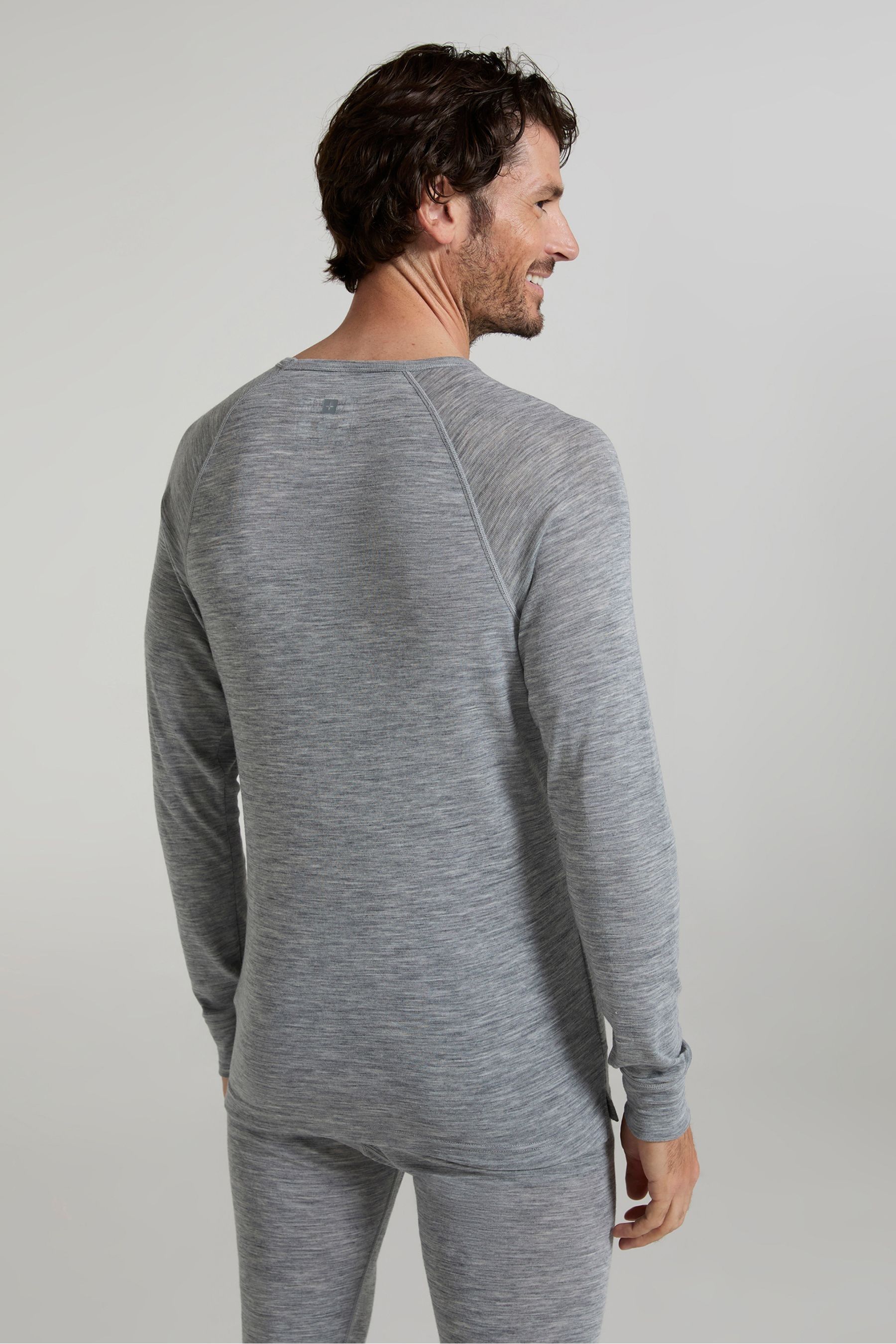 Buy Mountain Warehouse Grey Merino Mens Round Neck Thermal Top from Next Qatar