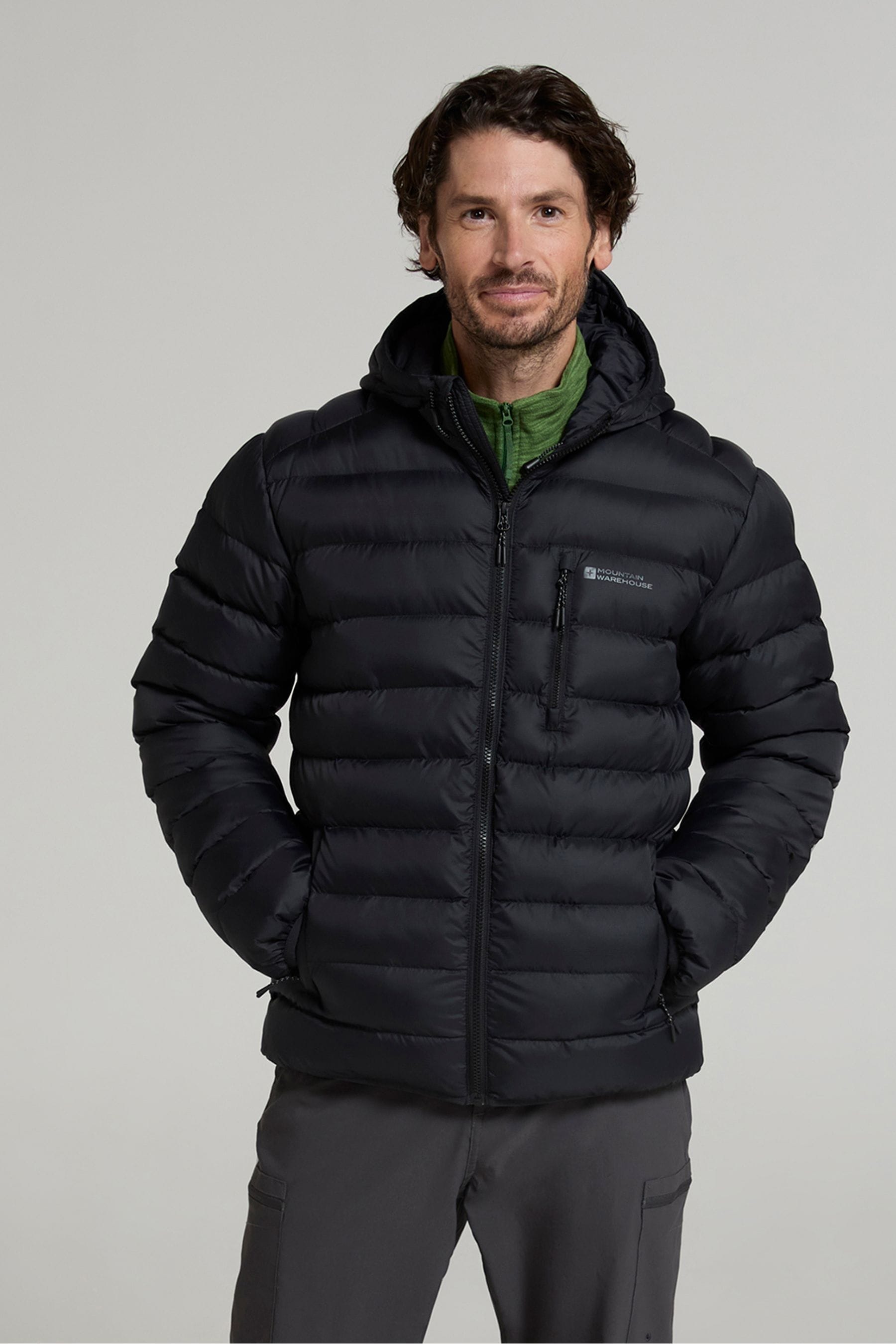 Mens padded waterproof jacket store