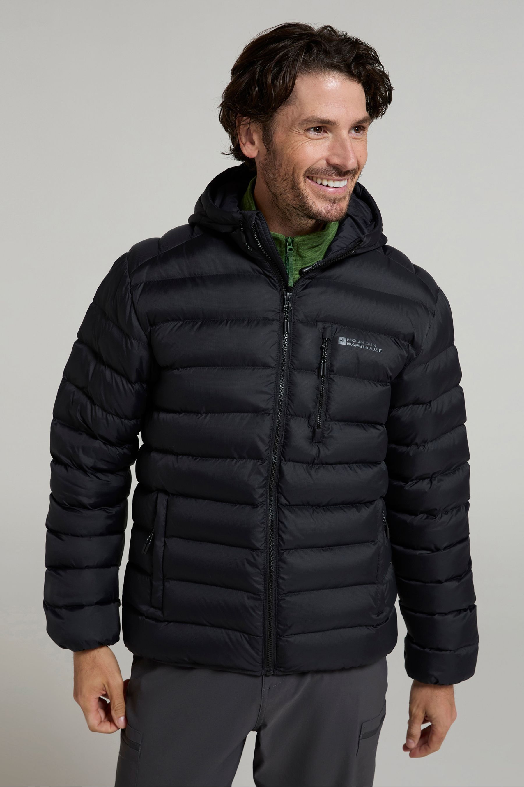 Buy Mountain Warehouse Black Link Mens Water Resistant Padded Jacket from the Next UK online shop