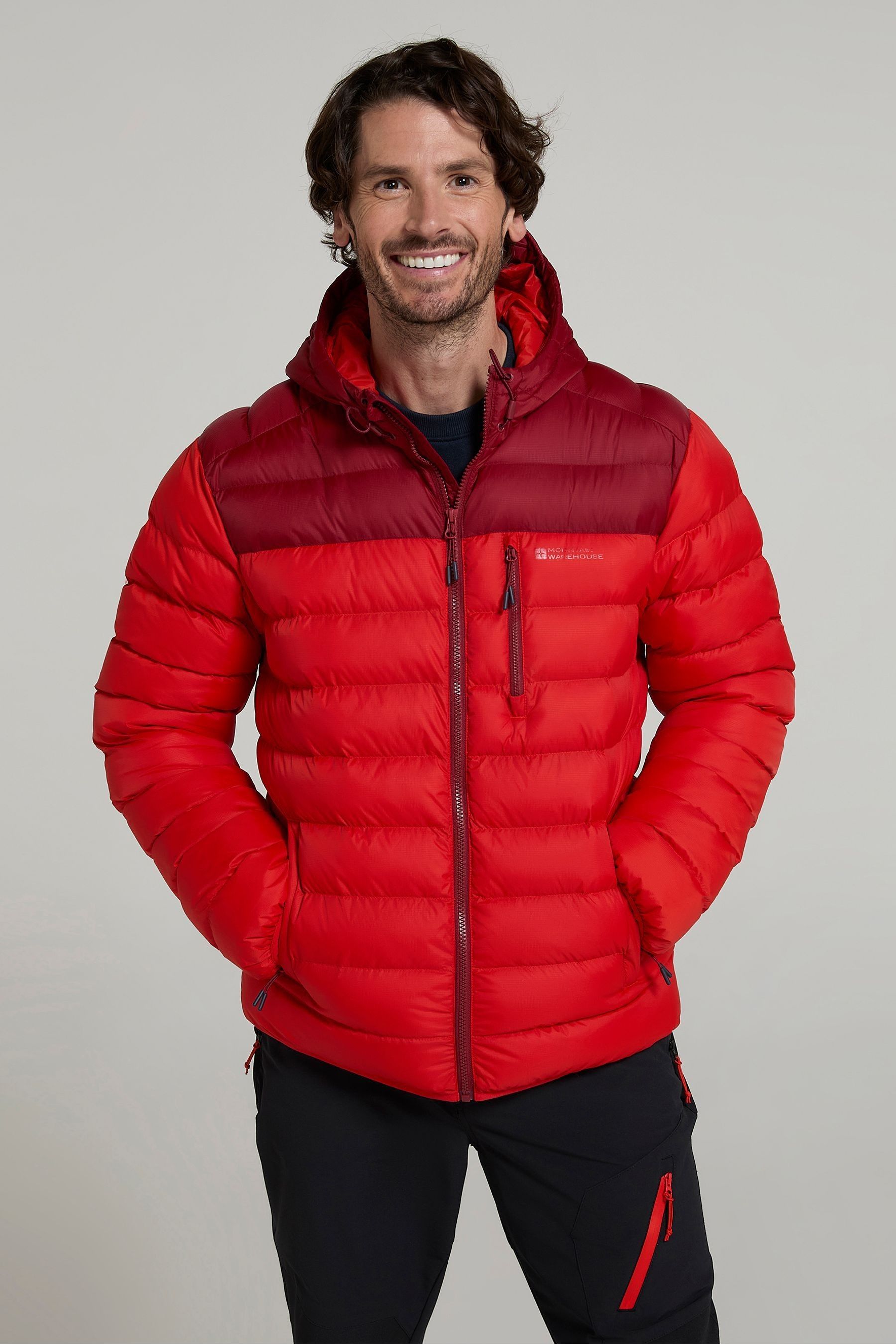 Mountain Warehouse Red Link Mens Water Resistant Padded Jacket