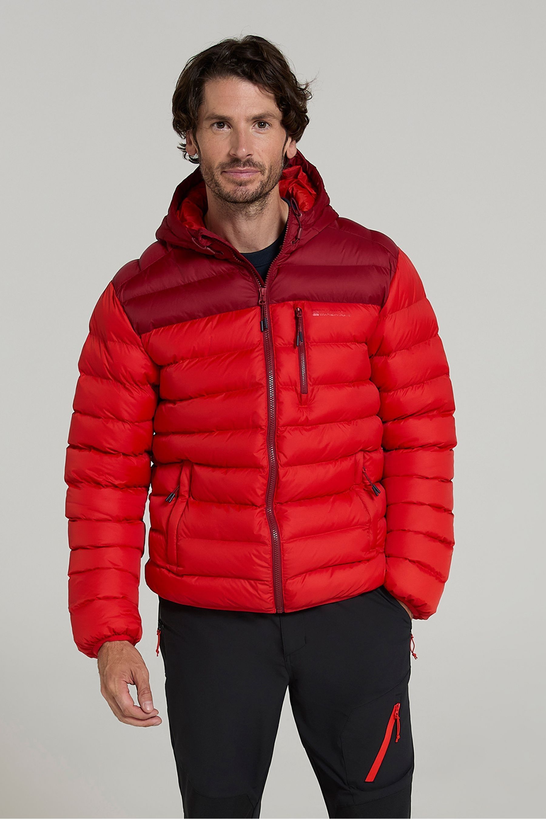 Mountain Warehouse Red Link Mens Water Resistant Padded Jacket Large