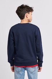 Lee Blue Boys Badge Sweatshirt - Image 3 of 8