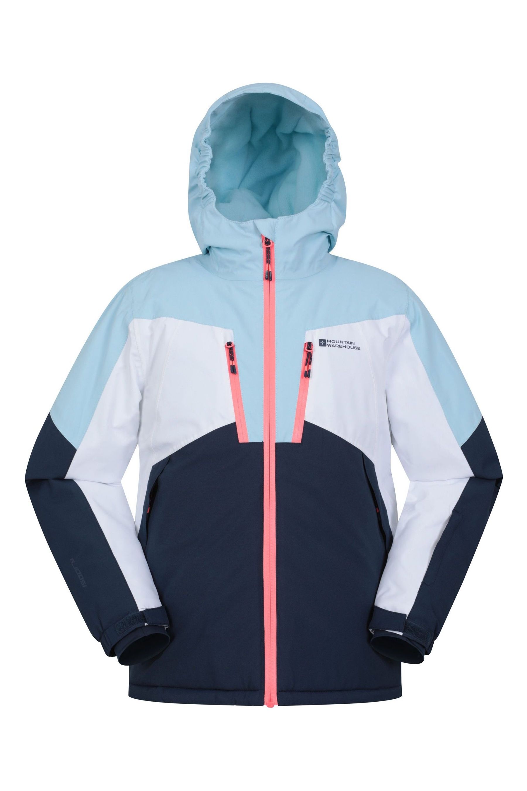 Mountain Warehouse Blue Kids Galactic II Extreme Waterproof Ski Jacket 9 10 Yrs Girls