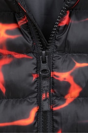 Mountain Warehouse Orange/Black Kids Seasons Printed Water Resistant Padded Jacket - Image 5 of 5