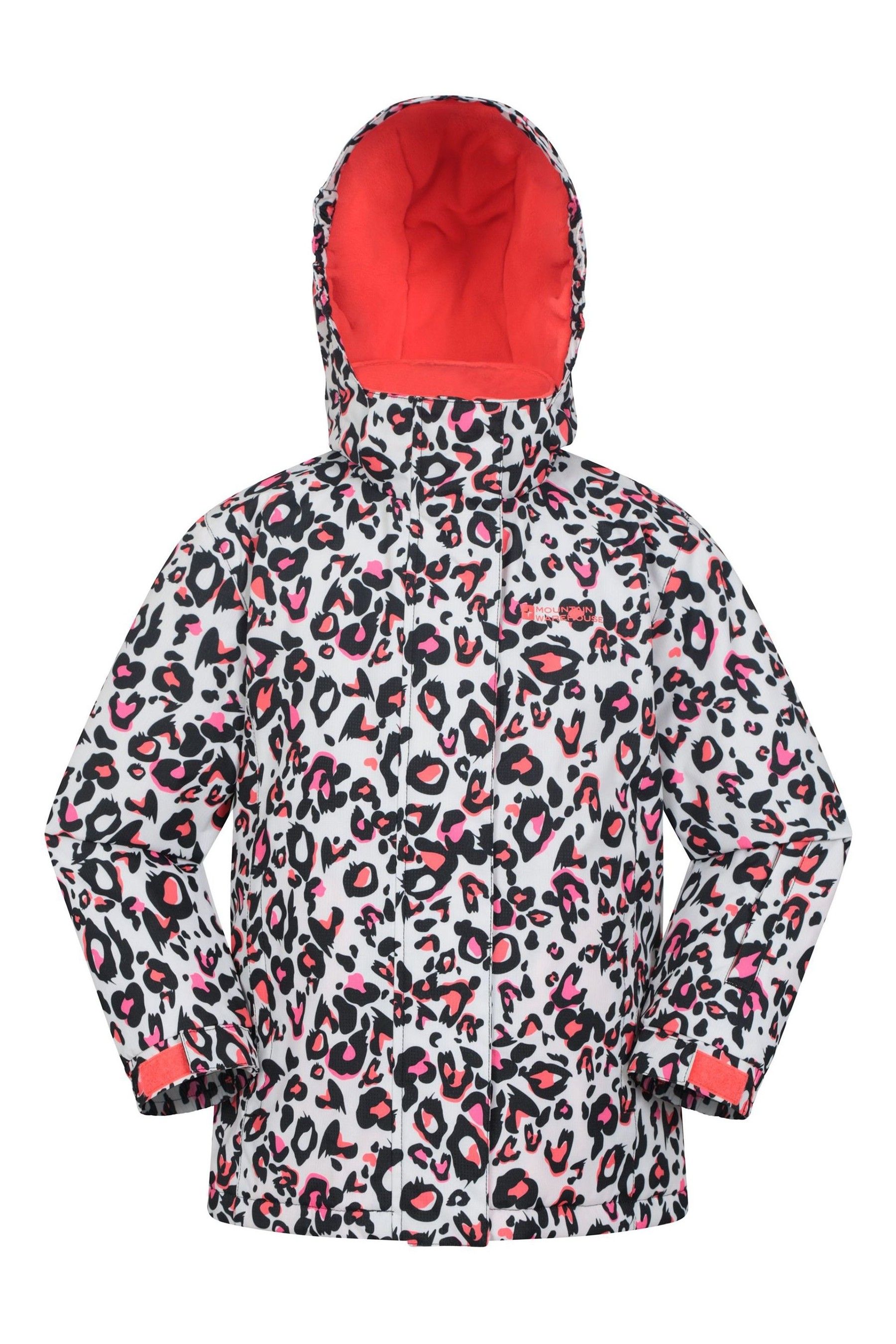 Mountain Warehouse Pink Kids Snowdrop Printed Ski Jacket