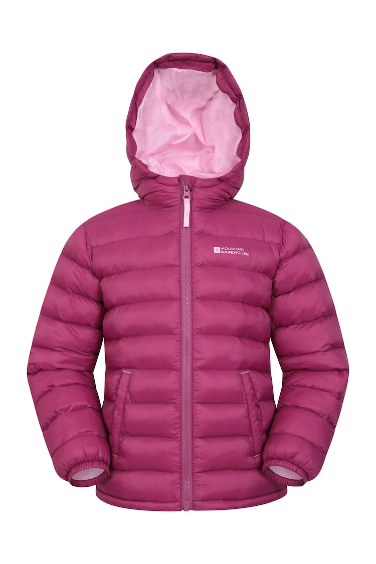 Mountain Warehouse Aqua Pink Kids Seasons II Water Resistant Padded Jacket - Image 1 of 5