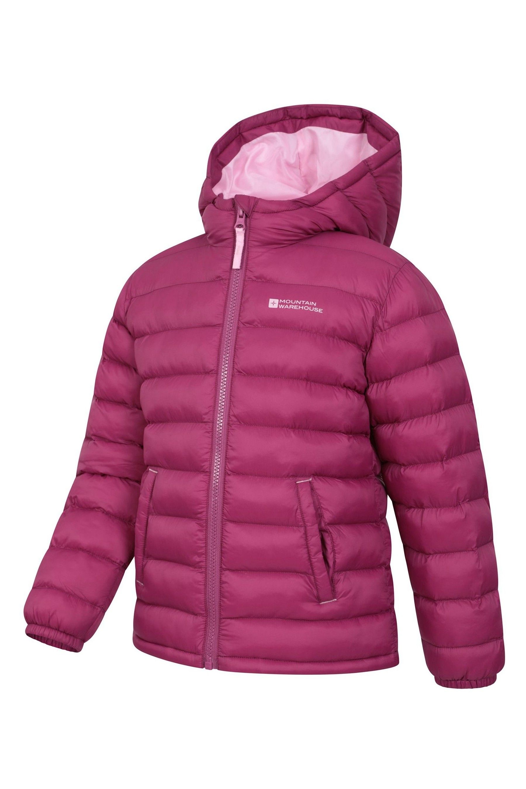 Aqua Pink Mountain Warehouse Kids Seasons II Water Resistant Padded Jacket
