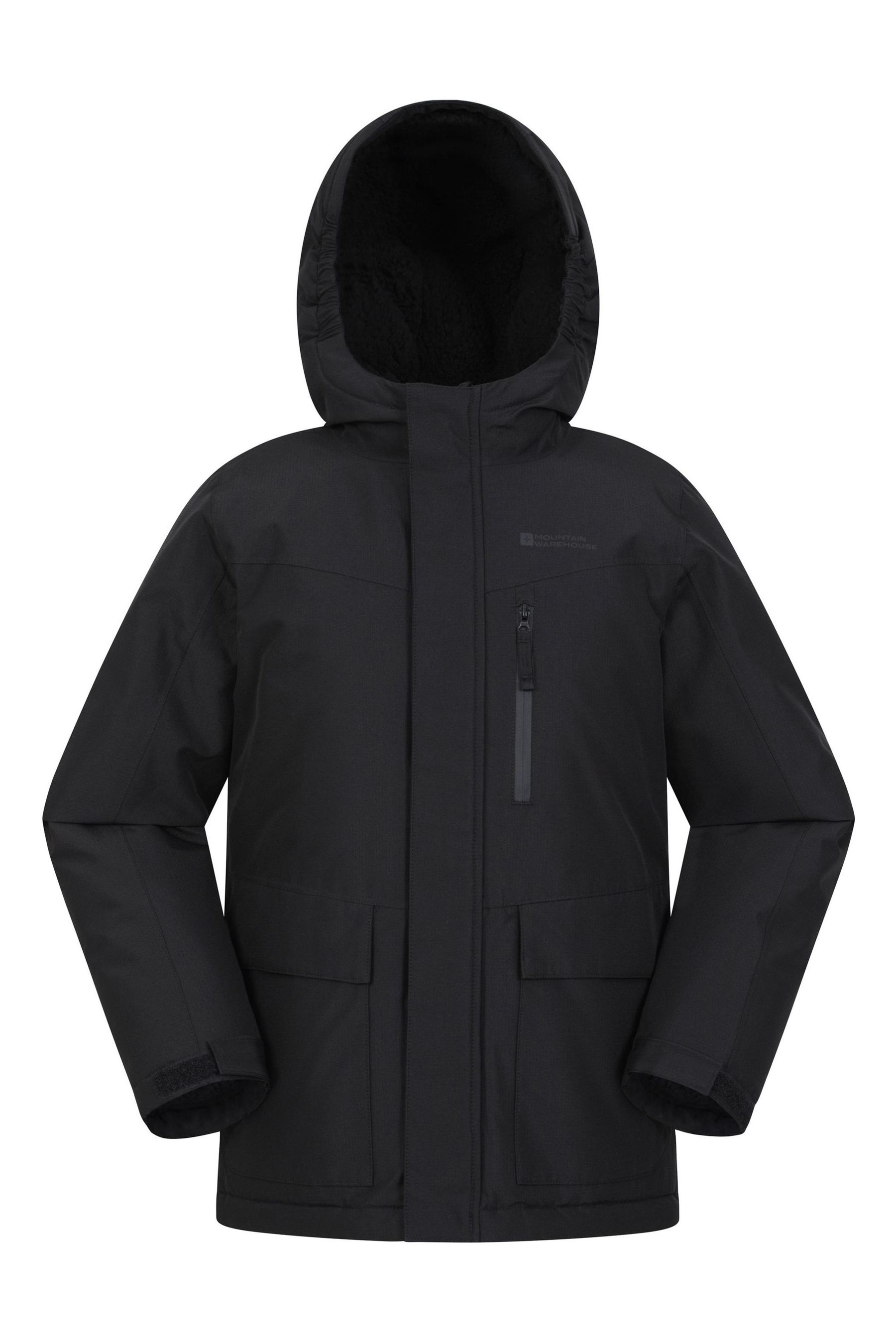 Buy Mountain Warehouse Black Kids Noah Borg Lined Waterproof Jacket from the Next UK online shop