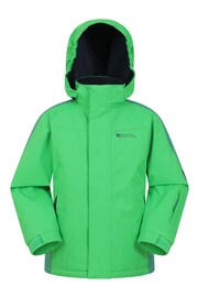 Mountain Warehouse Green Kids Raptor Fleece Lined Snow Jacket - Image 1 of 7