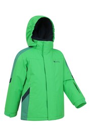 Mountain Warehouse Green Kids Raptor Fleece Lined Snow Jacket - Image 4 of 7